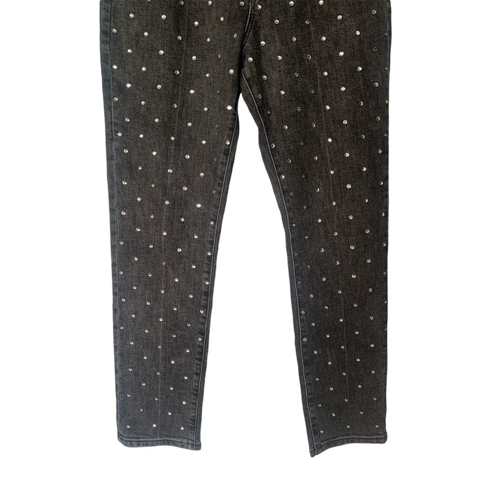 NWT Anthropologie Pilcro Ultra High-Rise Beaded Straight Jeans - Picture 7 of 11